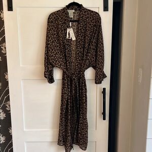 Charlie Paige Leopard Print Duster